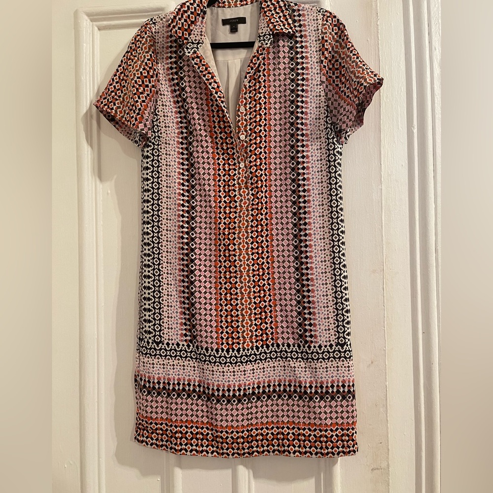 J Crew button front dress